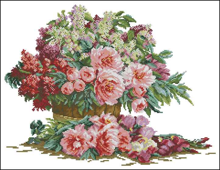 CMP 171157 Bouquet Of Lilacs And Peonies