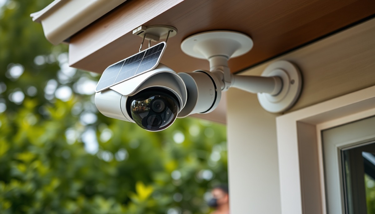 Cámaras de Vigilancia Exterior con Placa Solar - Seguridad Inalámbrica