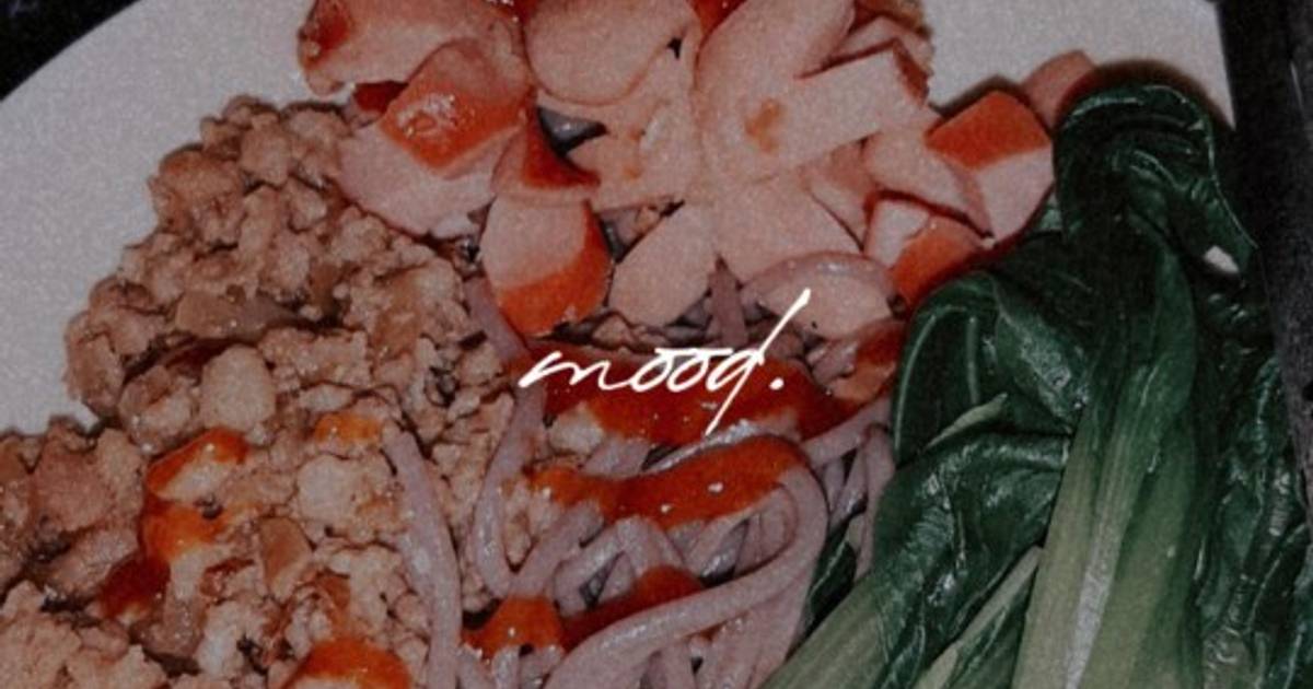 Bún gạo lứt thịt bằm eatclean