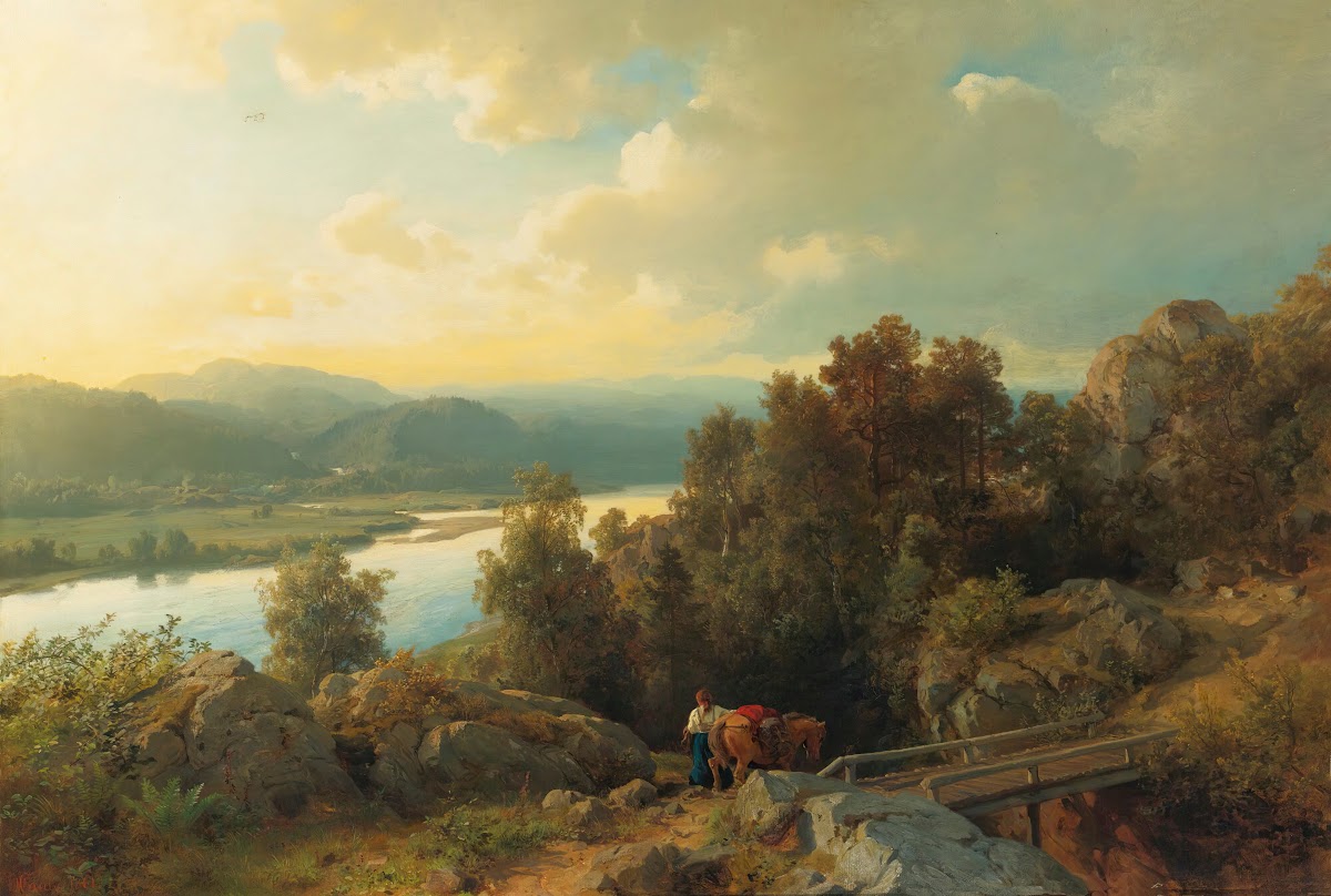 A Lakeside Landscape 1861