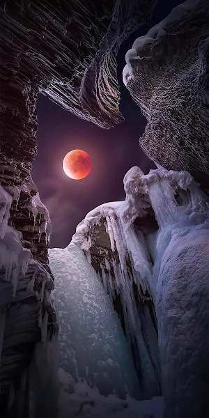 Freezing, Atmosphere, World, Moon, Nature Full HD iPhone Wallpaper Background