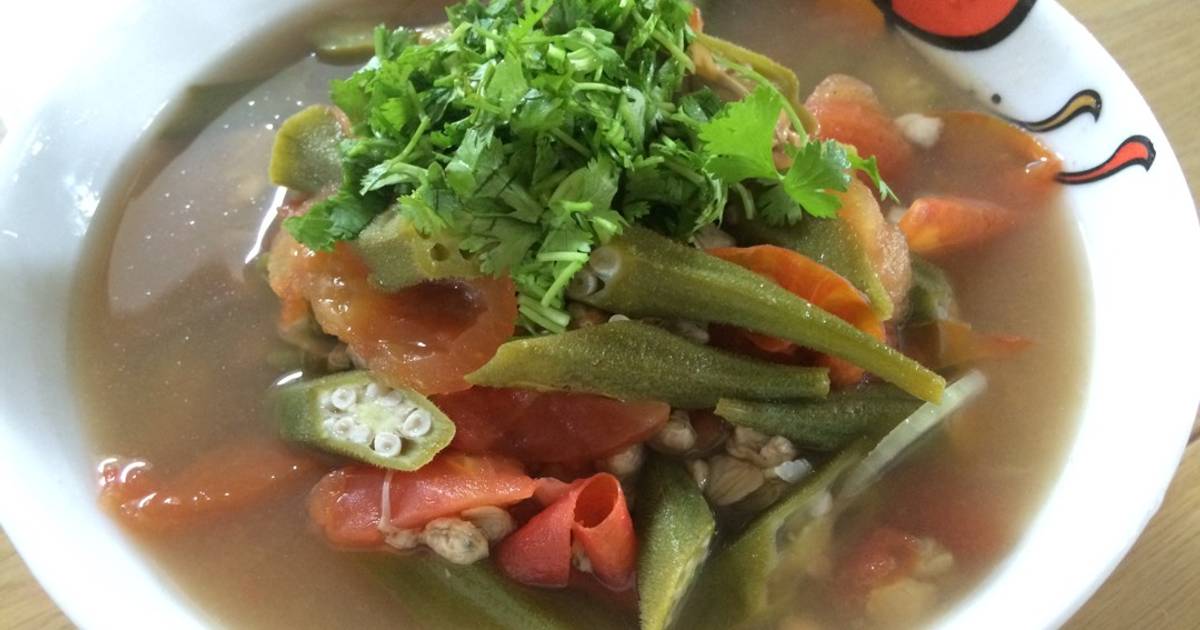 Canh chua hến đậu bắp