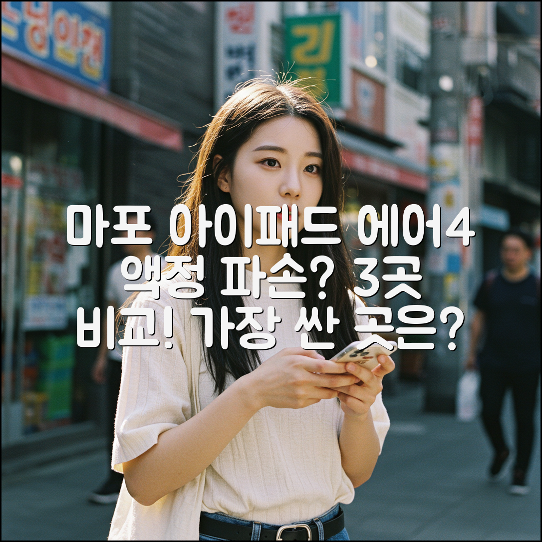 마포 아이패드 에어 4세대 액정, 3곳 비교!