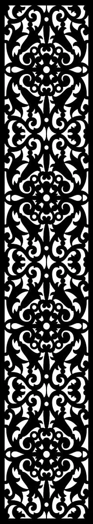 Ornate Scrollwork Pattern Free SVG for Fiber Laser Cutting and Engraving