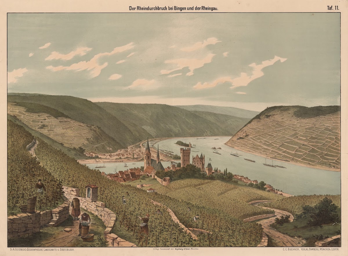 Der Rheindurchbruch bei Bingen und der Rheingau 1890