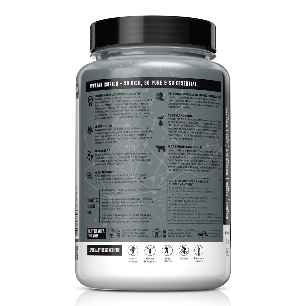 Avvatar Isorich Protein Caramel Crème Flavour, 1 Kg