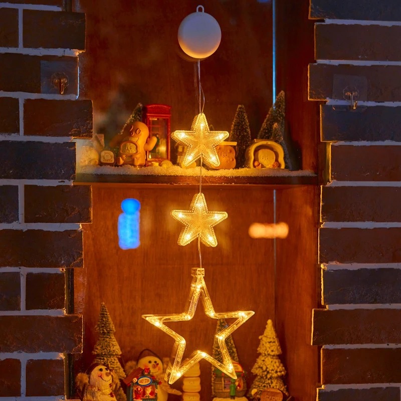 Decorative LED Suction Cup Light for Windows