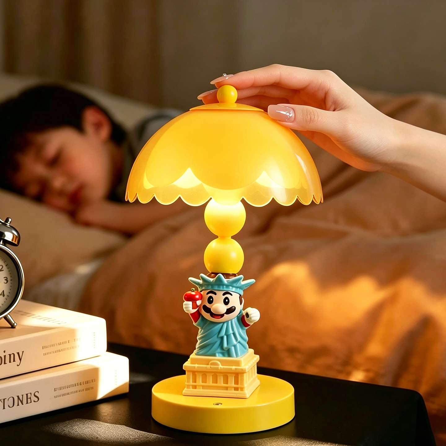 Super Mario Table Lamp, Cartoon Design