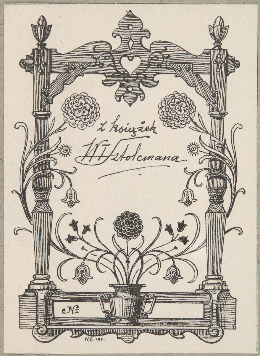 Autoekslibris Władysława Sztolcmana 18731950 1911
