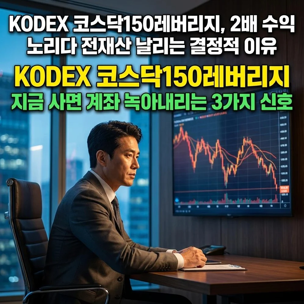 KODEX 코스닥150레버리지, '수익 2배' 환상에 빠진 개미들이 결국 파산하는 결정적 원인