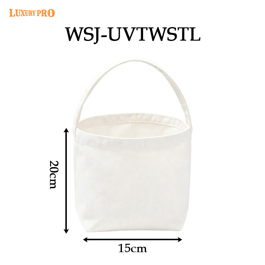 Halloween UV‑printed Striped Tote Basket