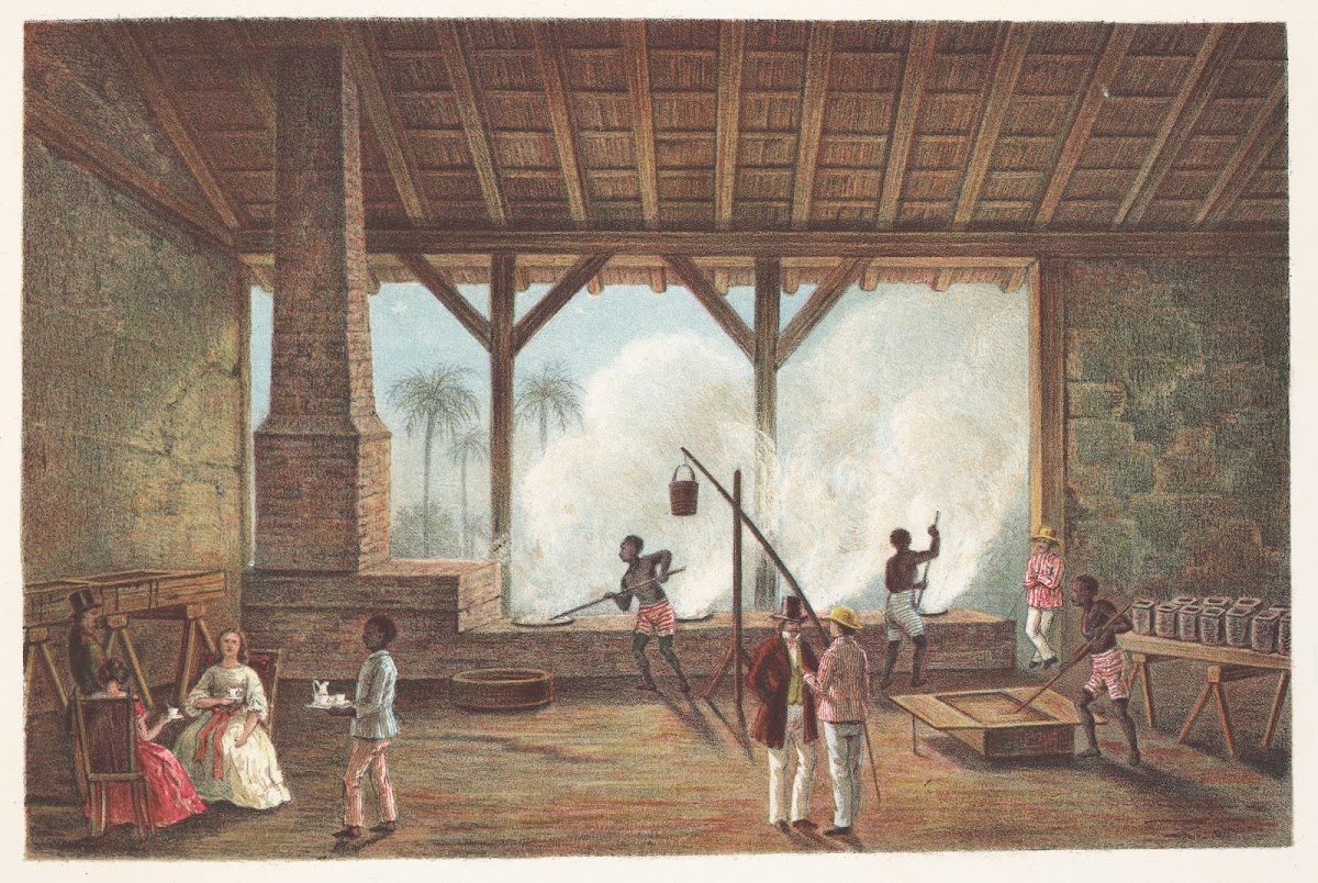 Vista de una casa de calderas 1855