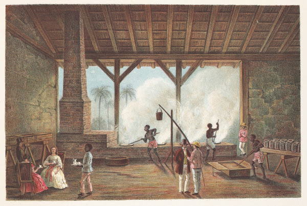 Vista de una casa de calderas 1855