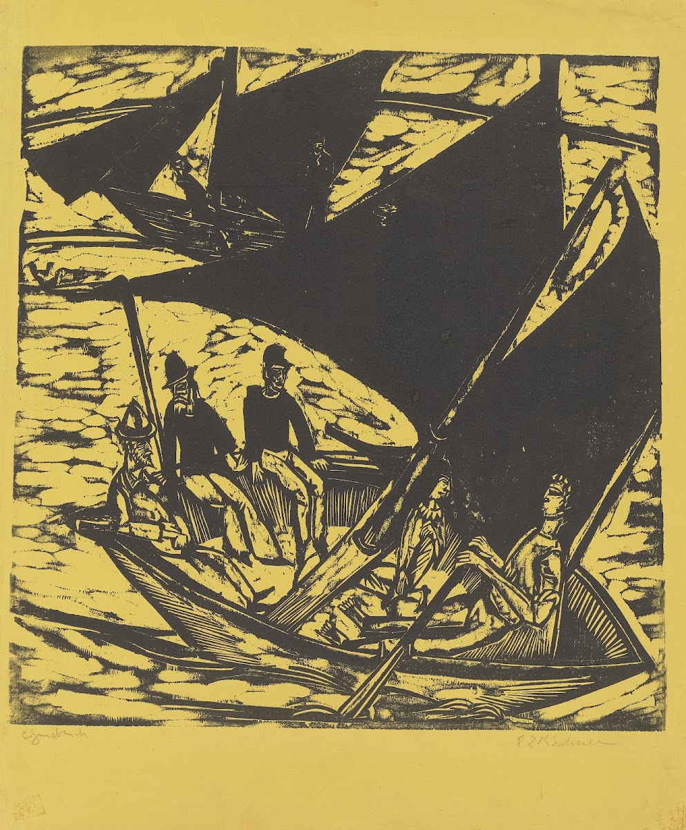 Segelboote bei Fehmarn 1914