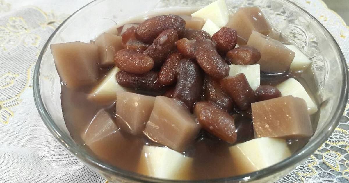 Chè đậu đỏ thạch rau câu
