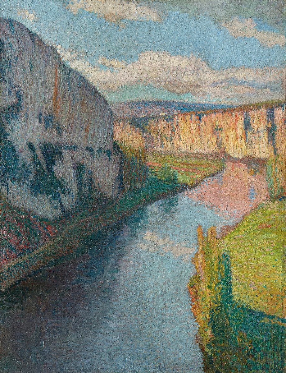 La Vallée du Lot près de Saint Cirq Lapopie 1910