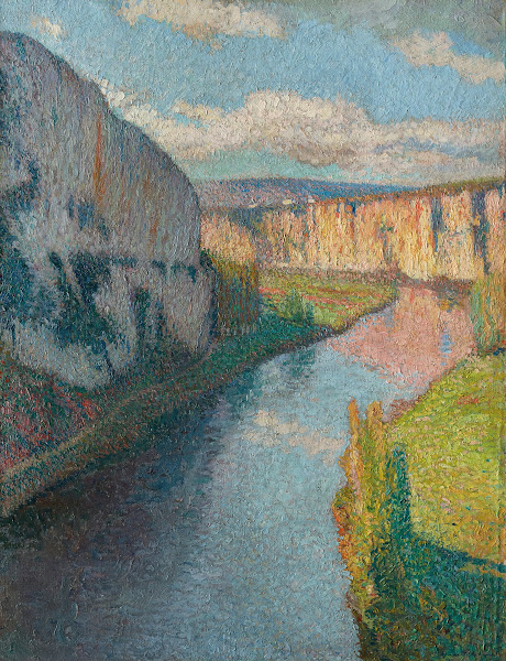 La Vallée du Lot près de Saint Cirq Lapopie 1910