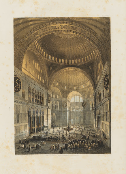 Aya Sofia Constantinople as recently restored by order of H M the sultan Abdul M