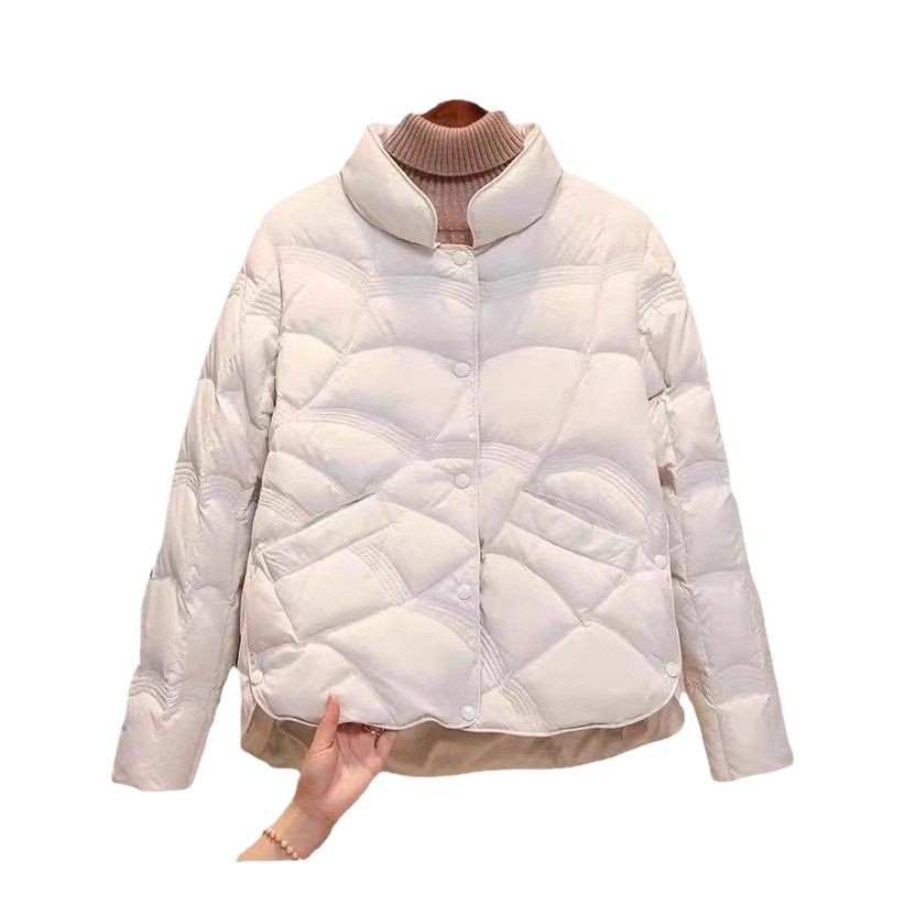 Leichte, kurze Daunenjacke für Damen, Weißentendaunen
