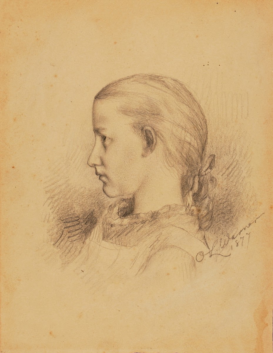 Portrait of Carrie Elliott Warner 1877