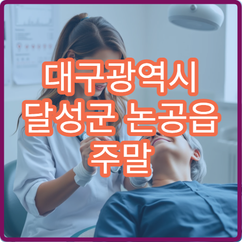 대구광역시 달성군 논공읍 주말 당직약국 찾는 방법