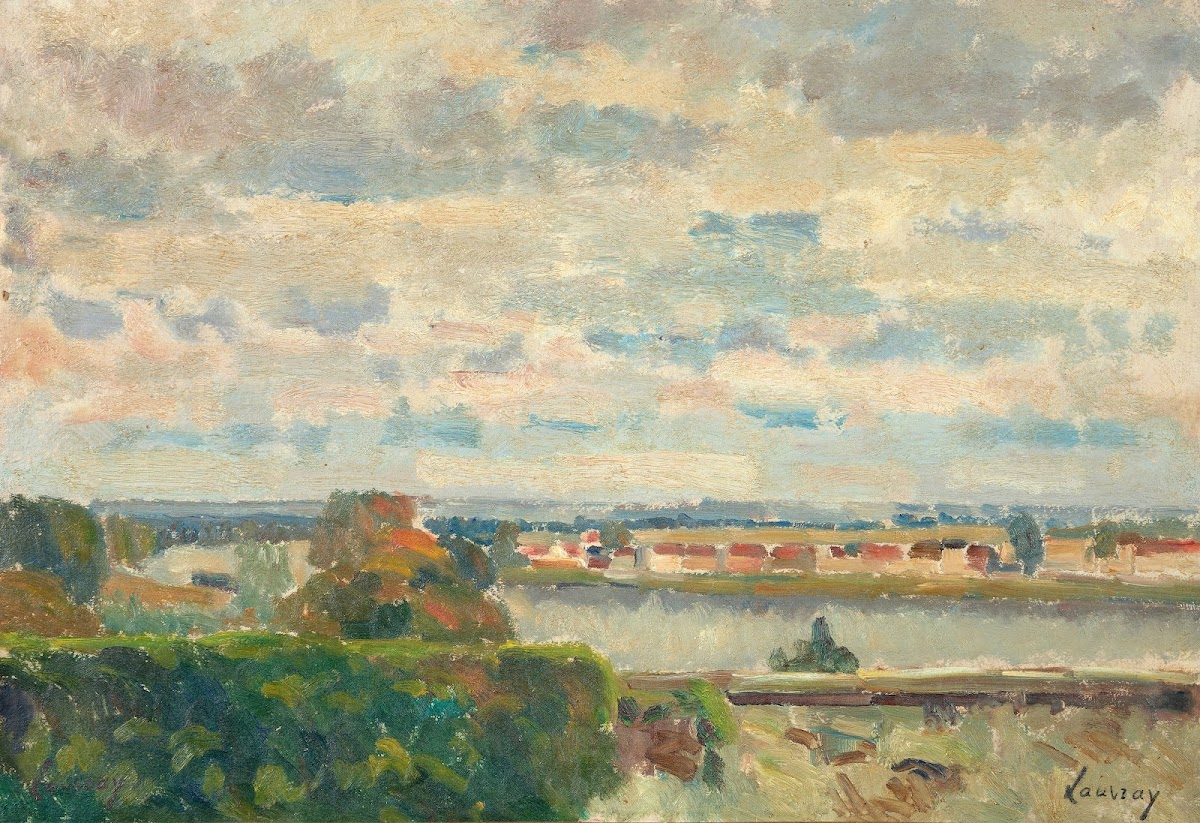 Paysage de bord de Seine environs de Vétheuil