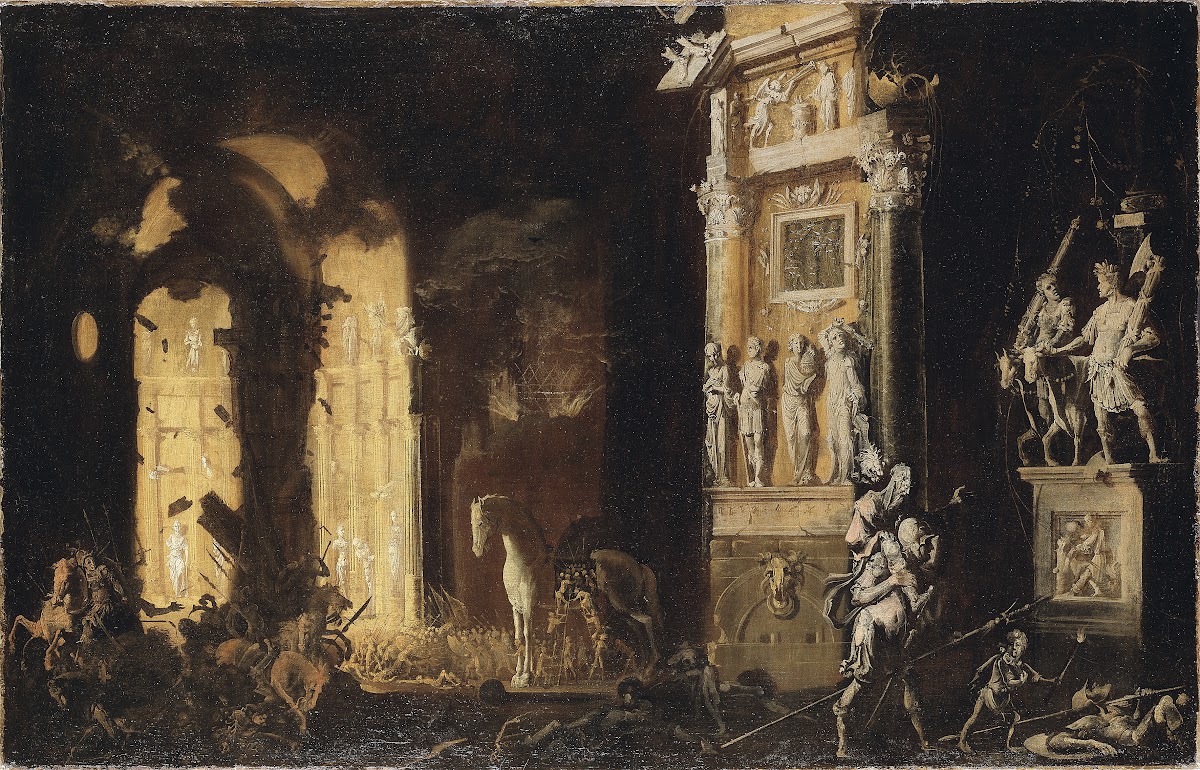 The Burning of Troy with the Flight of Aeneas and Anchises
