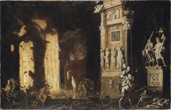 The Burning of Troy with the Flight of Aeneas and Anchises
