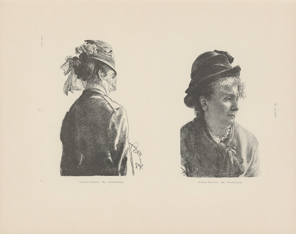 Weibliche Modellstudie 1879 Weibliche Modellstudie 1895
