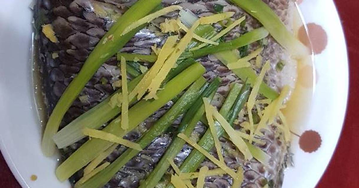 Cá rô phi hấp gừng, hành