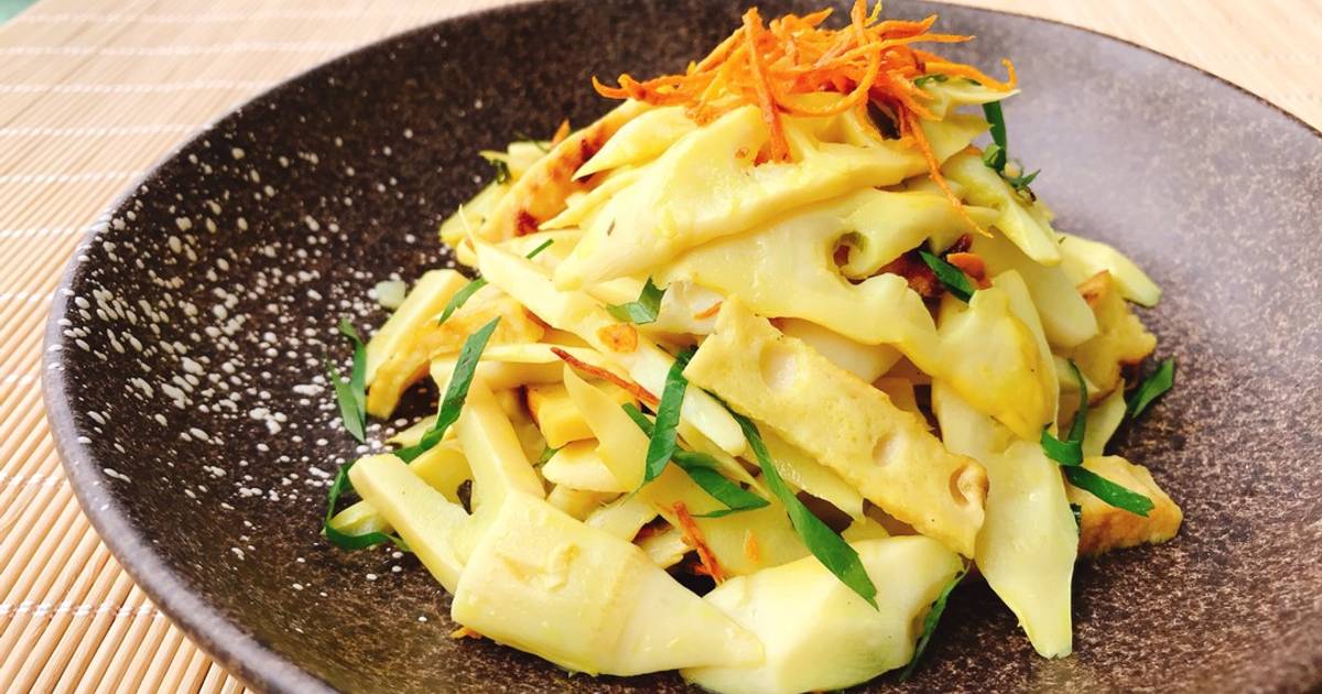 Măng trúc xào nghệ