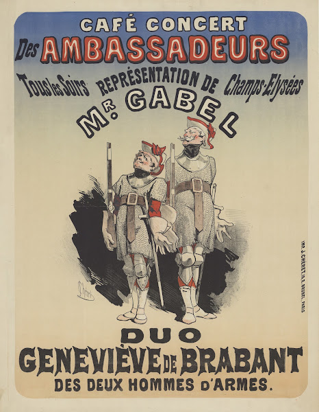 Café Concert des Ambassadeurs M Gabel Geneviève de Brabant 1876