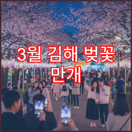 3월 김해 벚꽃 만개 예상 주말 예약해야 할 숙소 위치