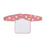 Baby bib PETITE&MARS waterproof with sleeves Ben Pink Pears
