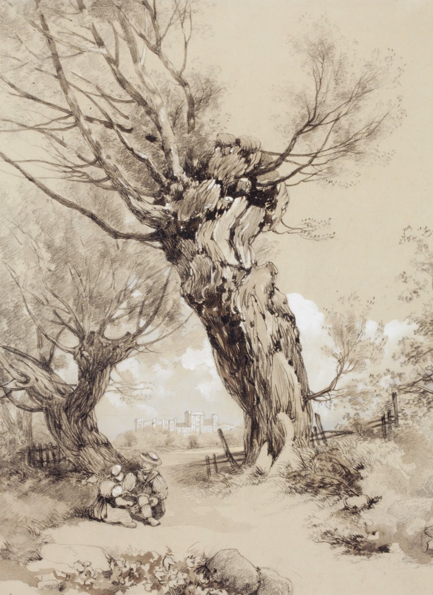 Landscape with Figures under Pollarded Trees c 185060