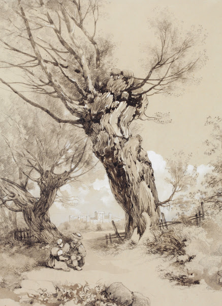 Landscape with Figures under Pollarded Trees c 185060