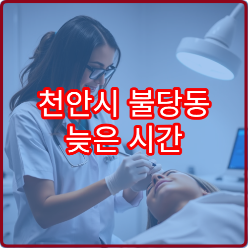 천안시 불당동 늦은 시간 진료 가능한 비뇨기과 병원 리스트