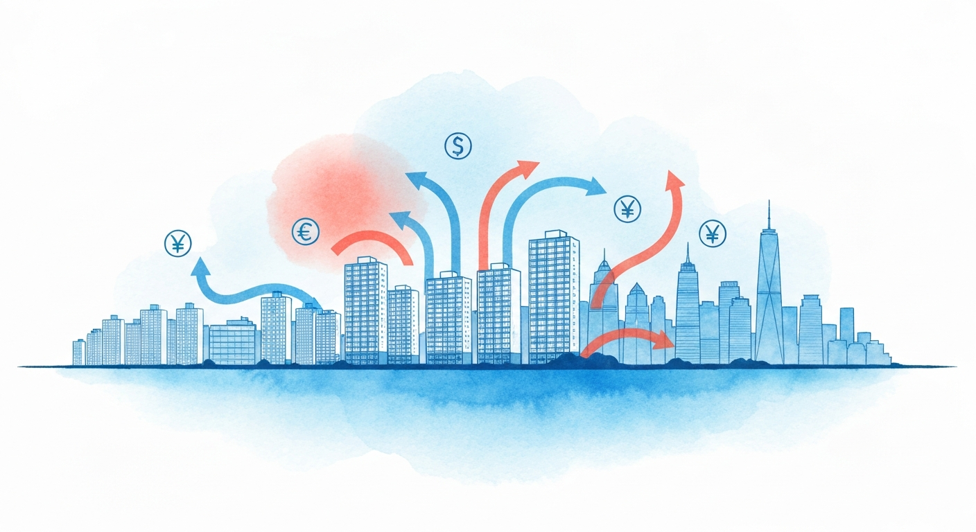 한국 시장 특수성 일러스트