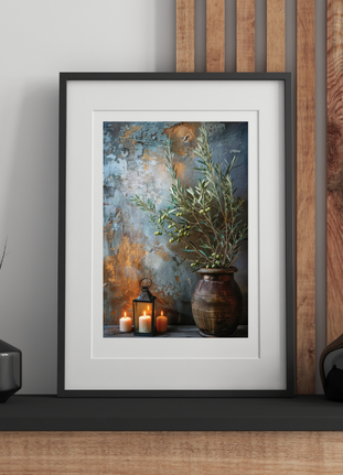 Ember & Olive The Rustic Grove Veridian Stillness Wall art Canvas Print 