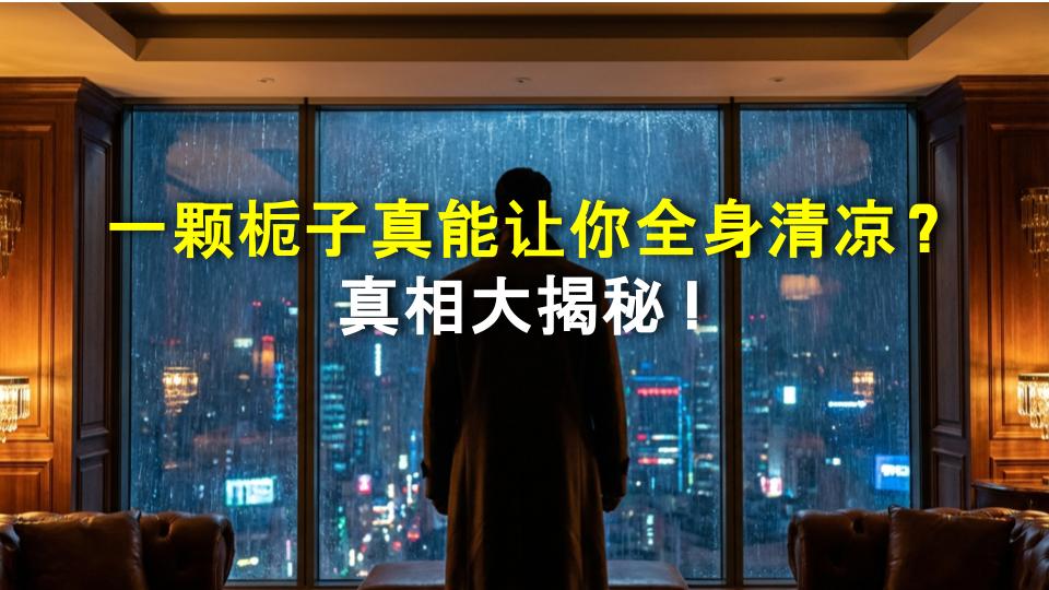 一颗栀子真能让你全身清凉？真相大揭秘！