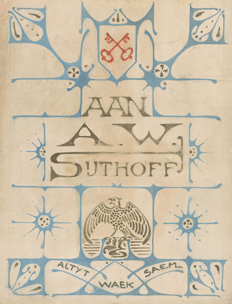 Opdrachtblad voor een album voor AW Sijthoff 1902
