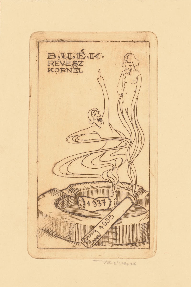 New Years greeting from Kornél Révész 1937