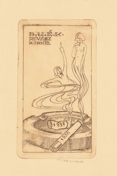 New Years greeting from Kornél Révész 1937
