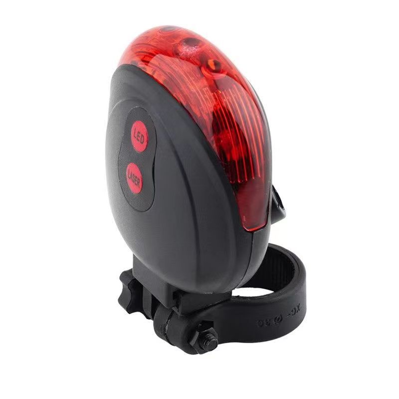 Bicycle laser taillight with parallel line
