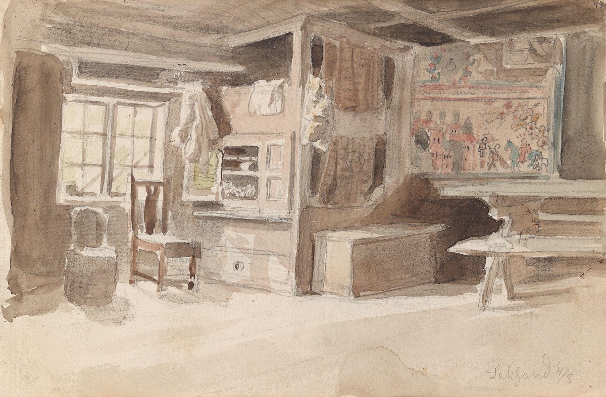 Interiør Leksand 1852
