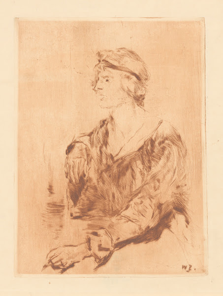 Zittende vrouw 1915