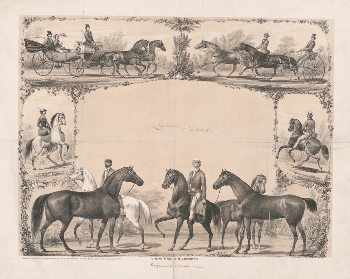 Livery card 1861