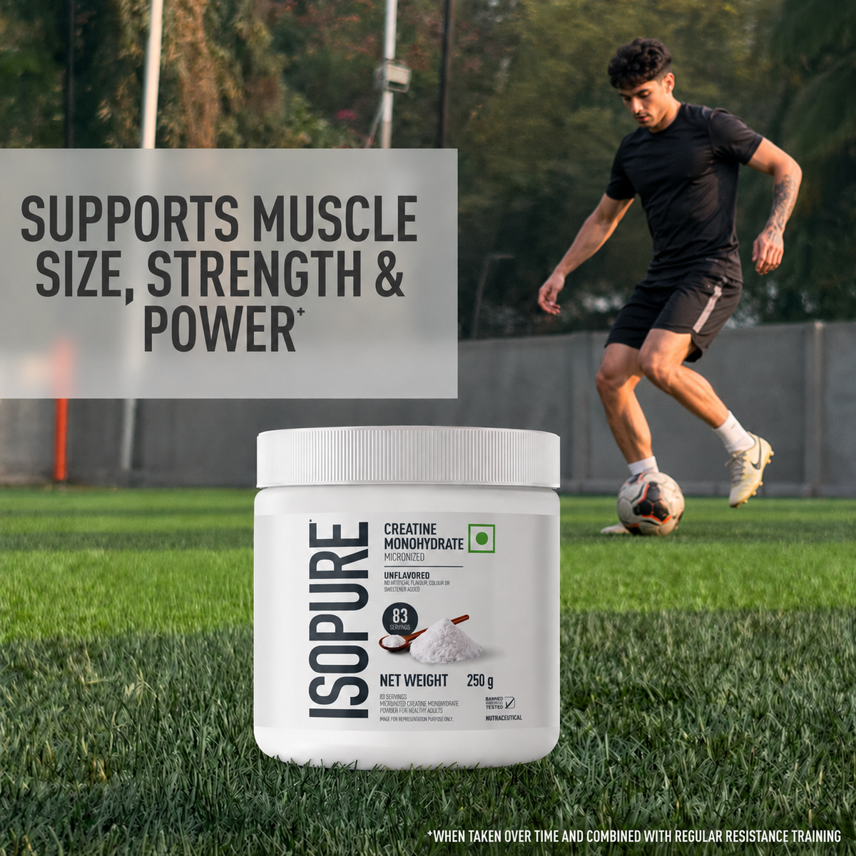 Isopure Creatine Monohydrate — Unflavoured, 250 g