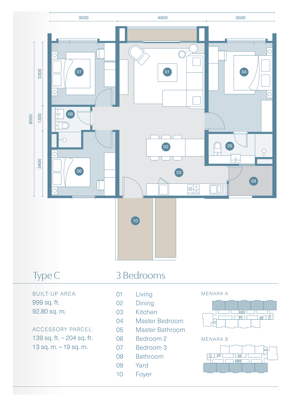 Residensi Danau floor plan