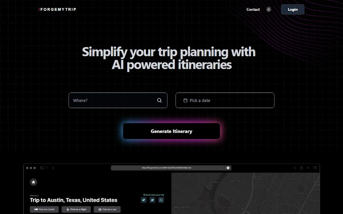 Captura de ForgetMyTrip